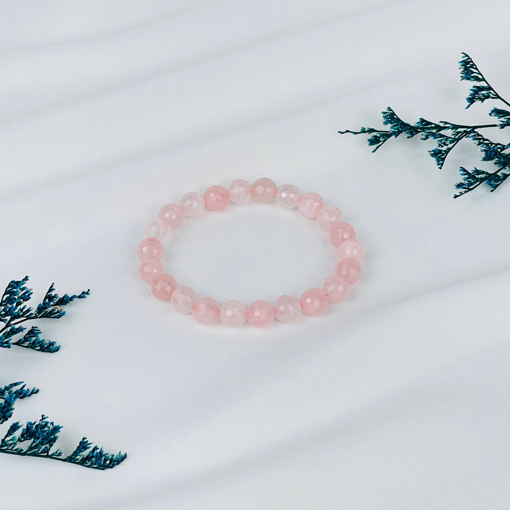 Браслет из Розового кварца 17 см