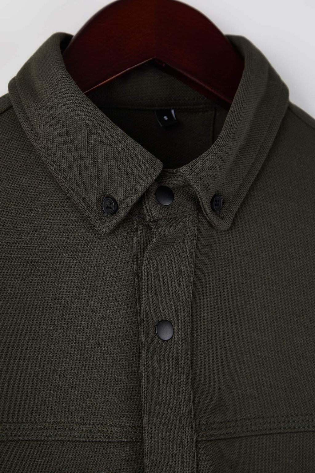 Antrasit Regular Fit Dokulu Erkek Gomlek TMNAW26GO00023 - Trendyolmilla фото 14