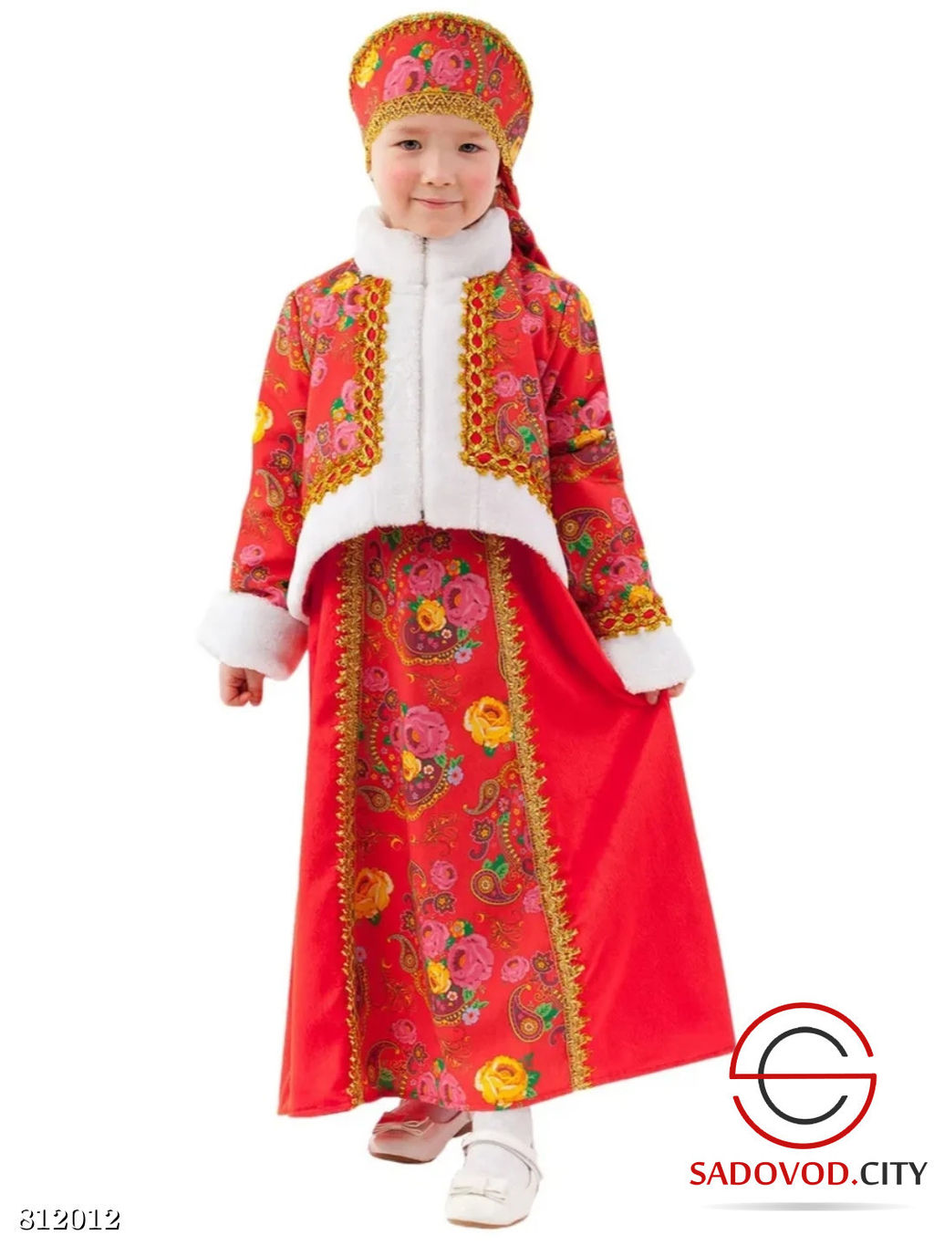 Наряд в русском стиле с узором