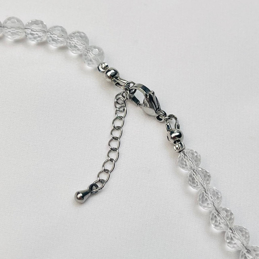 Колье из Аметиста и Горного Хрусталя 43 см +