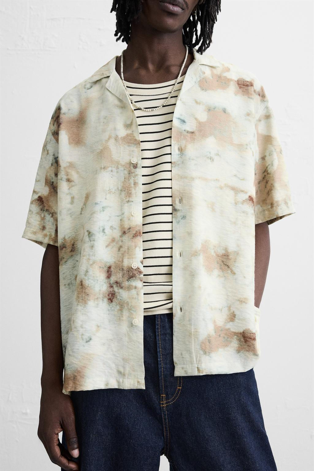 ABSTRACT PRINT SHIRT - Zara фото 5