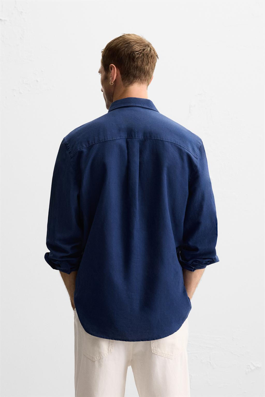 COTTON - LINEN SHIRT - Zara фото 13