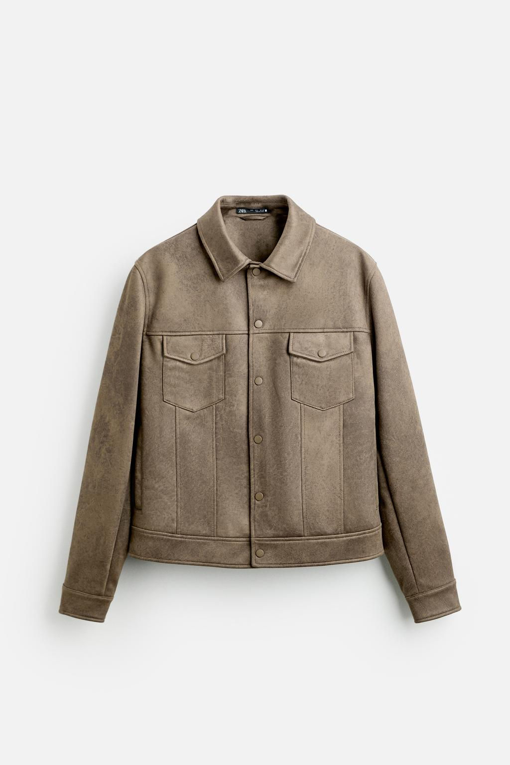FAUX SUEDE JACKET - Zara фото 6