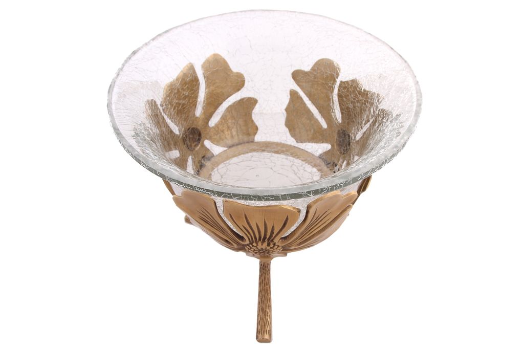 Ваза Цветы со стеклом № В4010/2 (антик) - Ганг фото 2