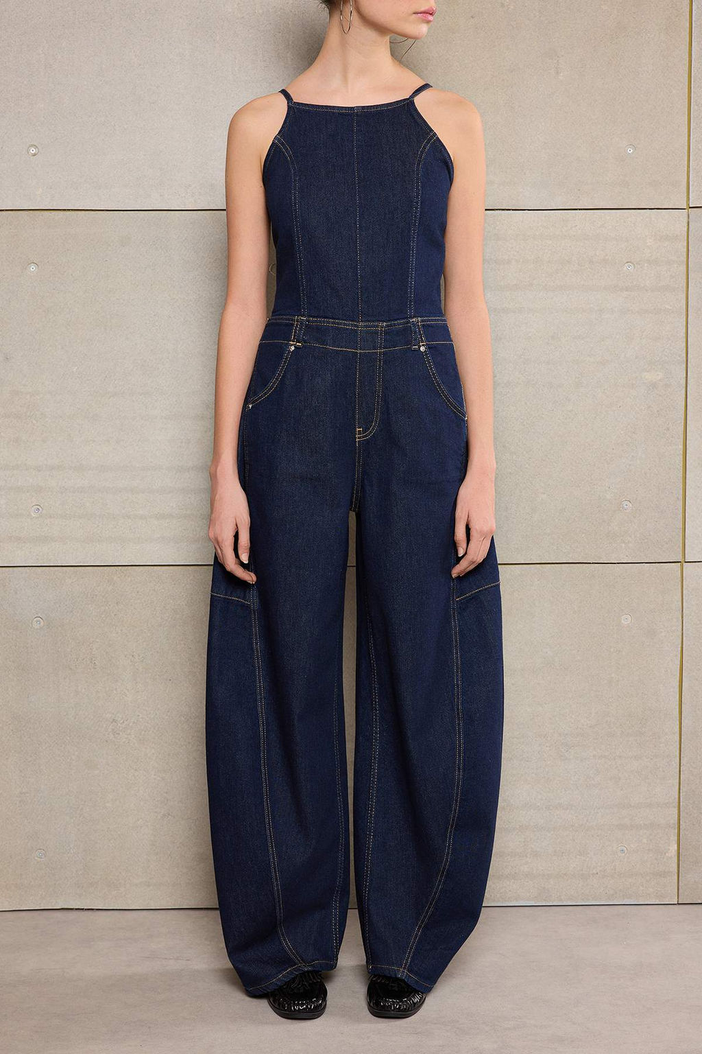 Mavi Ask?l? Az Esnek Baggy Fit Denim Tulum TWOSS26TU00001 - Trendyolmilla фото 7