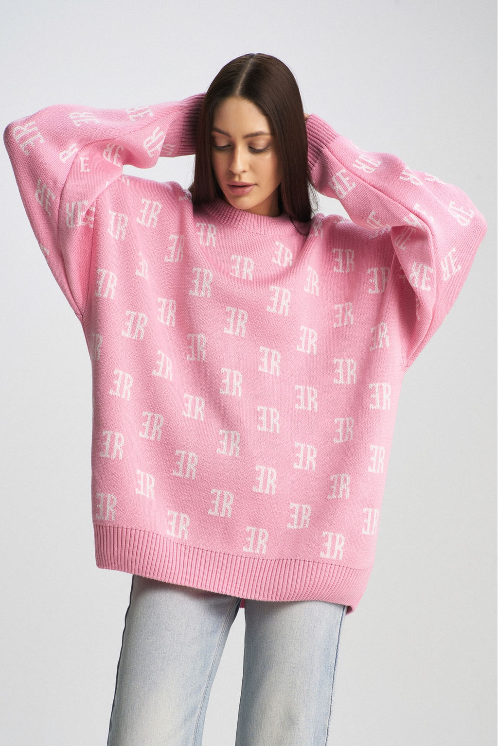 Джемпер Cotton Jacquard Pink