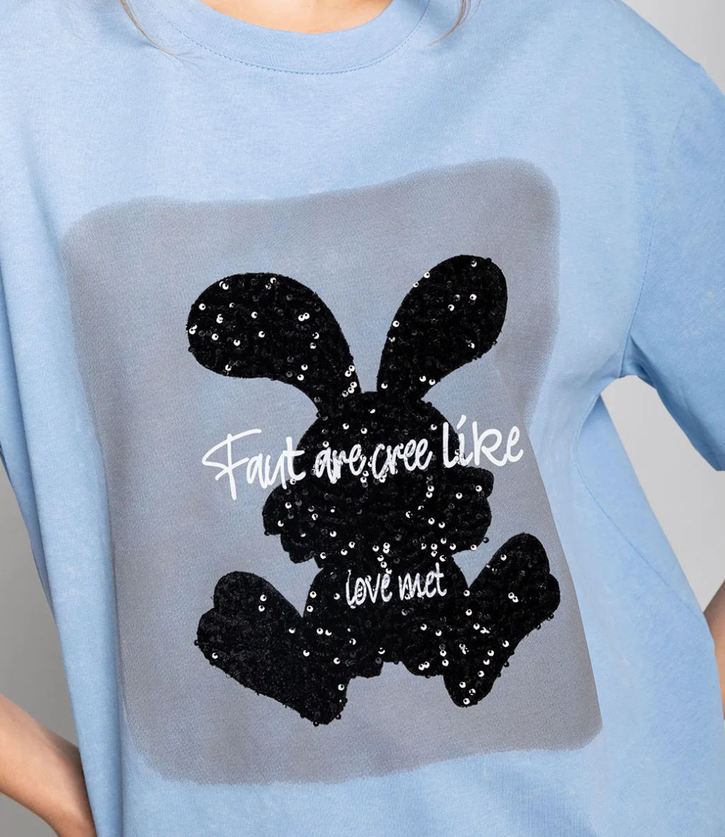 Футболка #КТ3036 (1), голубой