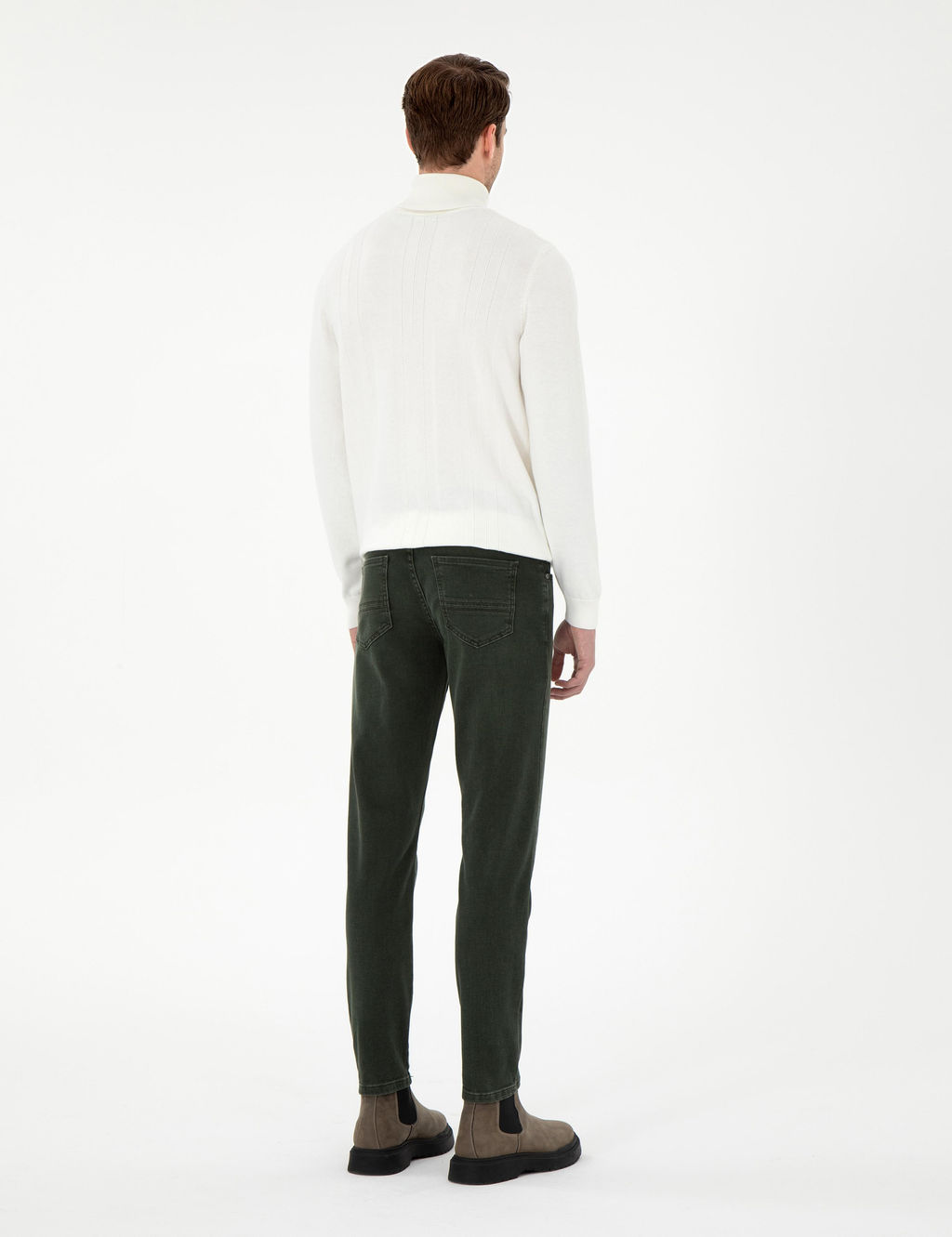 Ye_il Slim Fit Jean Pantolon