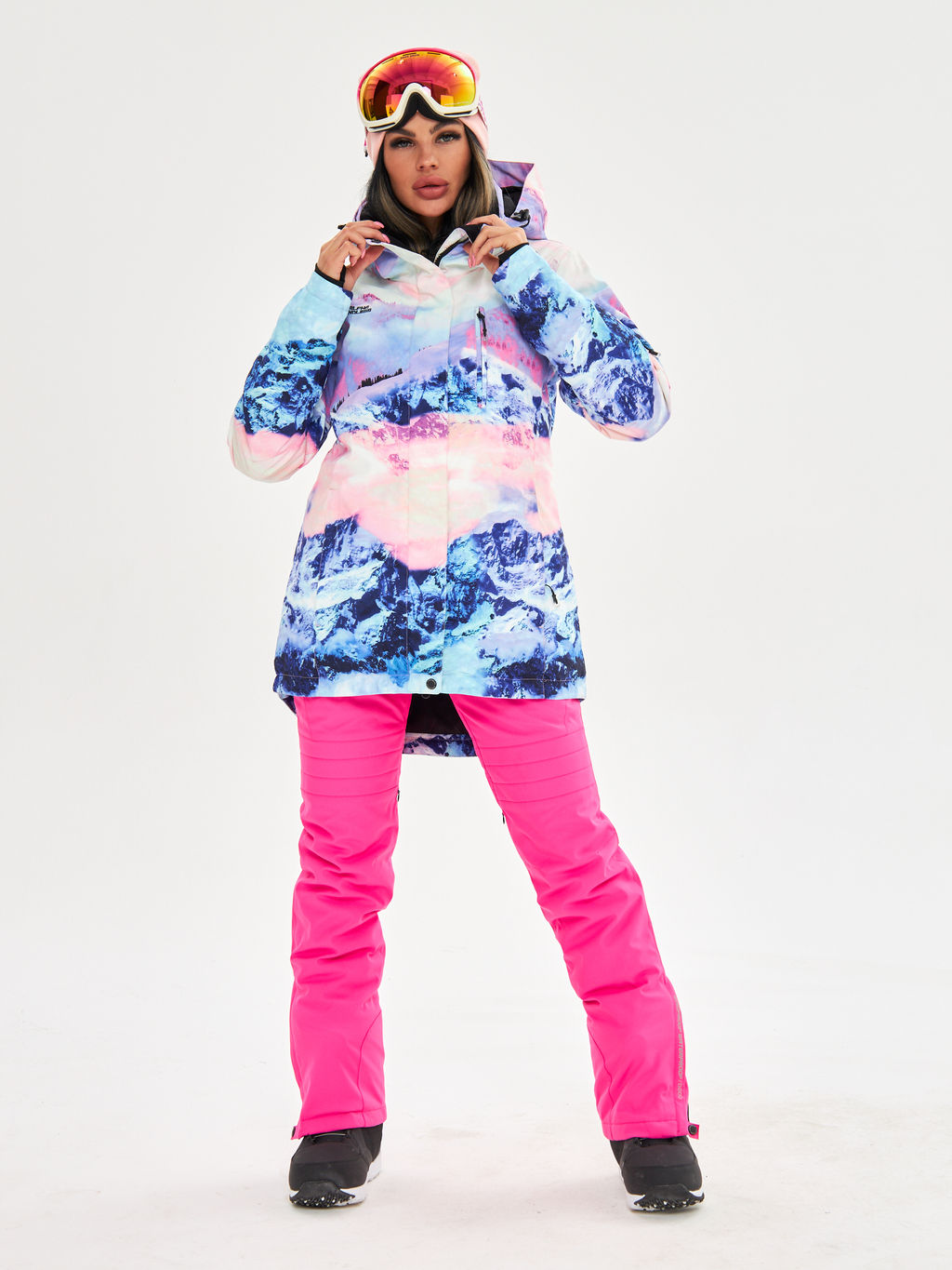 Женская горнолыжная сноубордическая куртка Alpha Endless Ultra Chaleur SNB 423/316_9 Разноцветный  фото 23