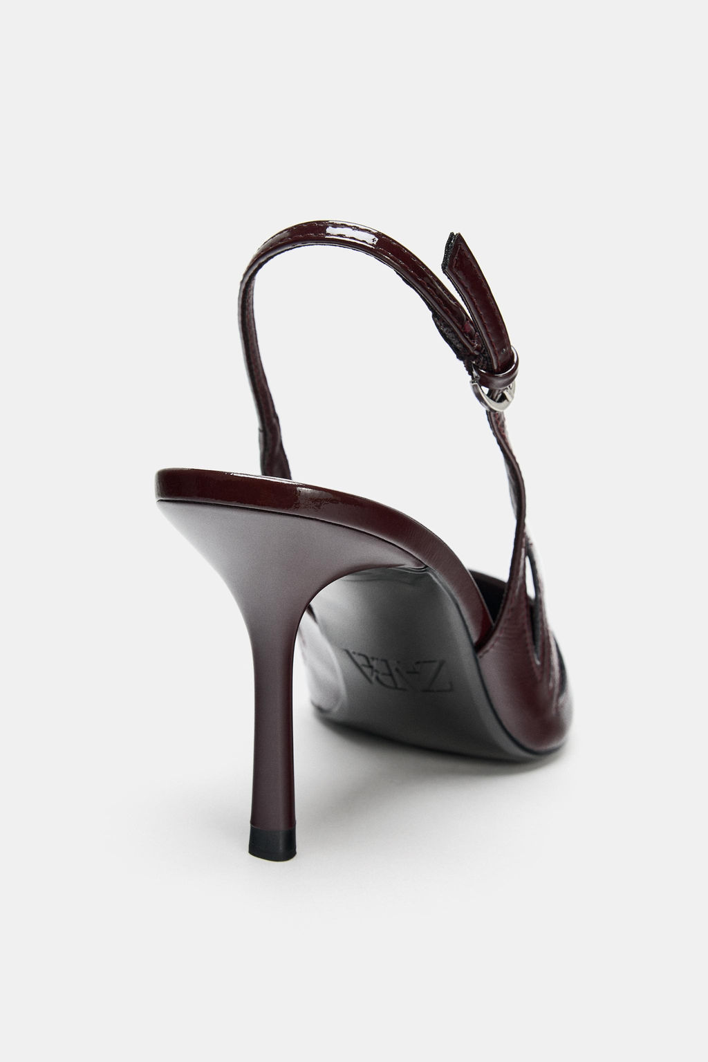 PATENT-EFFECT HIGH-HEEL SHOES - Zara фото 6
