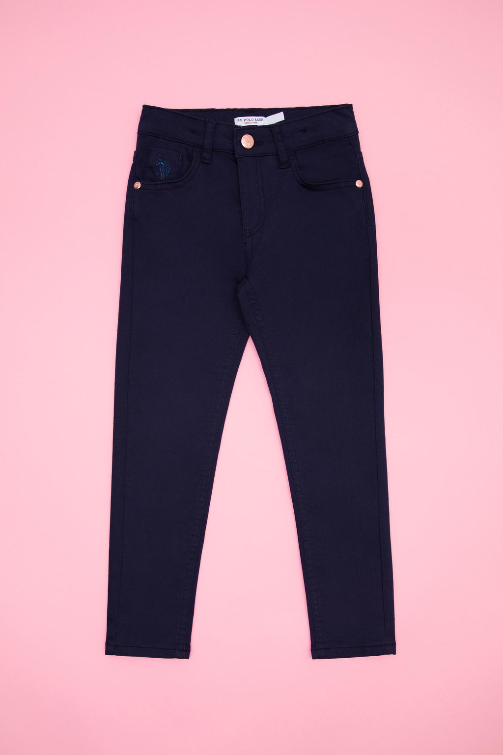 U. S. Polo Assn Темно-синие брюки из плотной ткани для девочек - U.s. polo assn фото 3