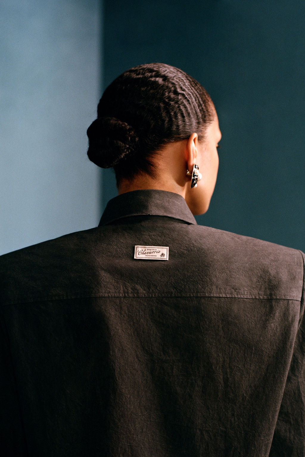 VESTIDO CAMISERO HOMBRERAS WILLY CHAVARRIA X ZARA / Negro  фото 3