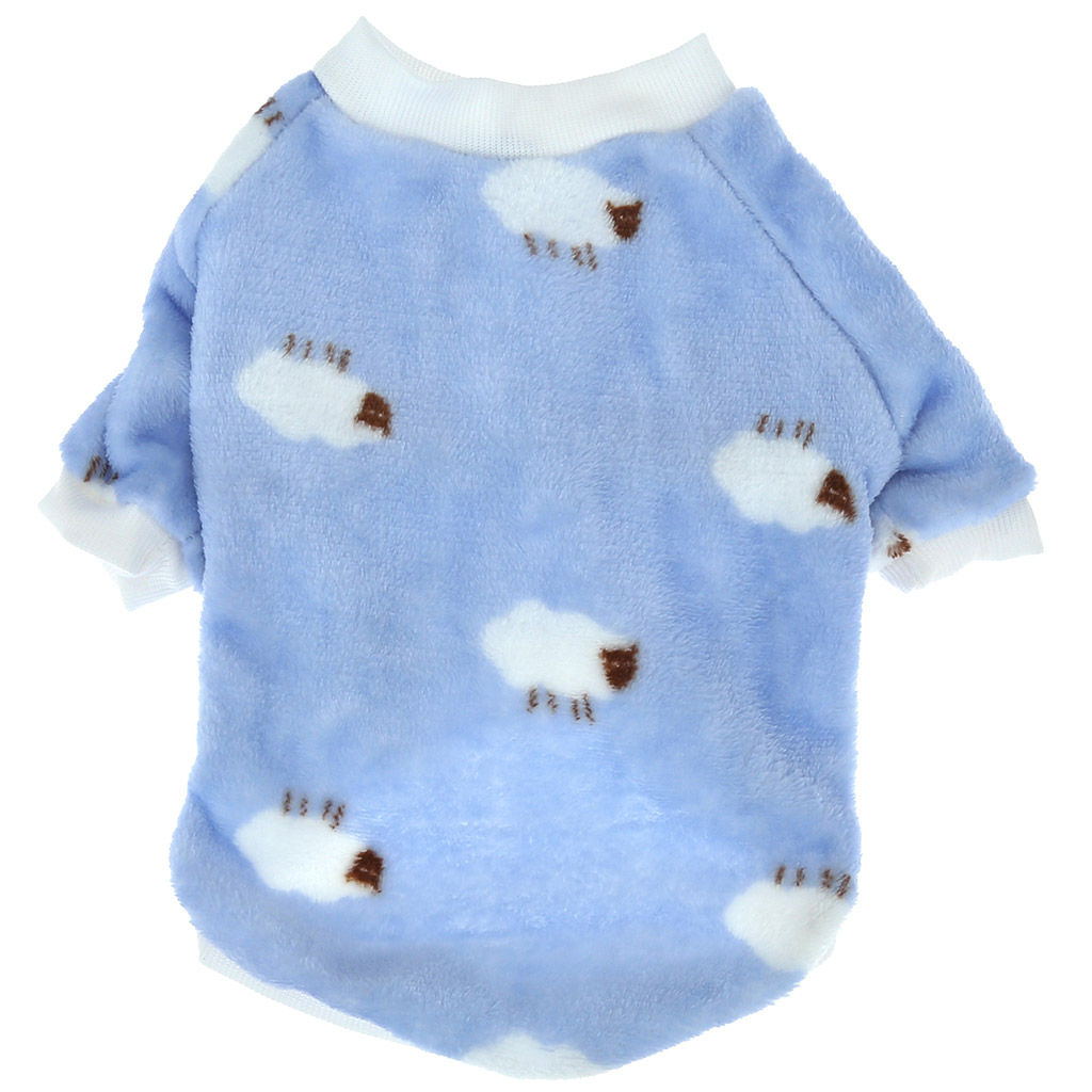 Пэт тойс (Pet toys) Одежда для собаки Толстовка Овечка р-р XL, длина спинки 36см/обхват груди 46см/обхват шеи 28см, цвет-голубой, плюш (100% полиэстер) (Китай) - Домашняя мода фото 5
