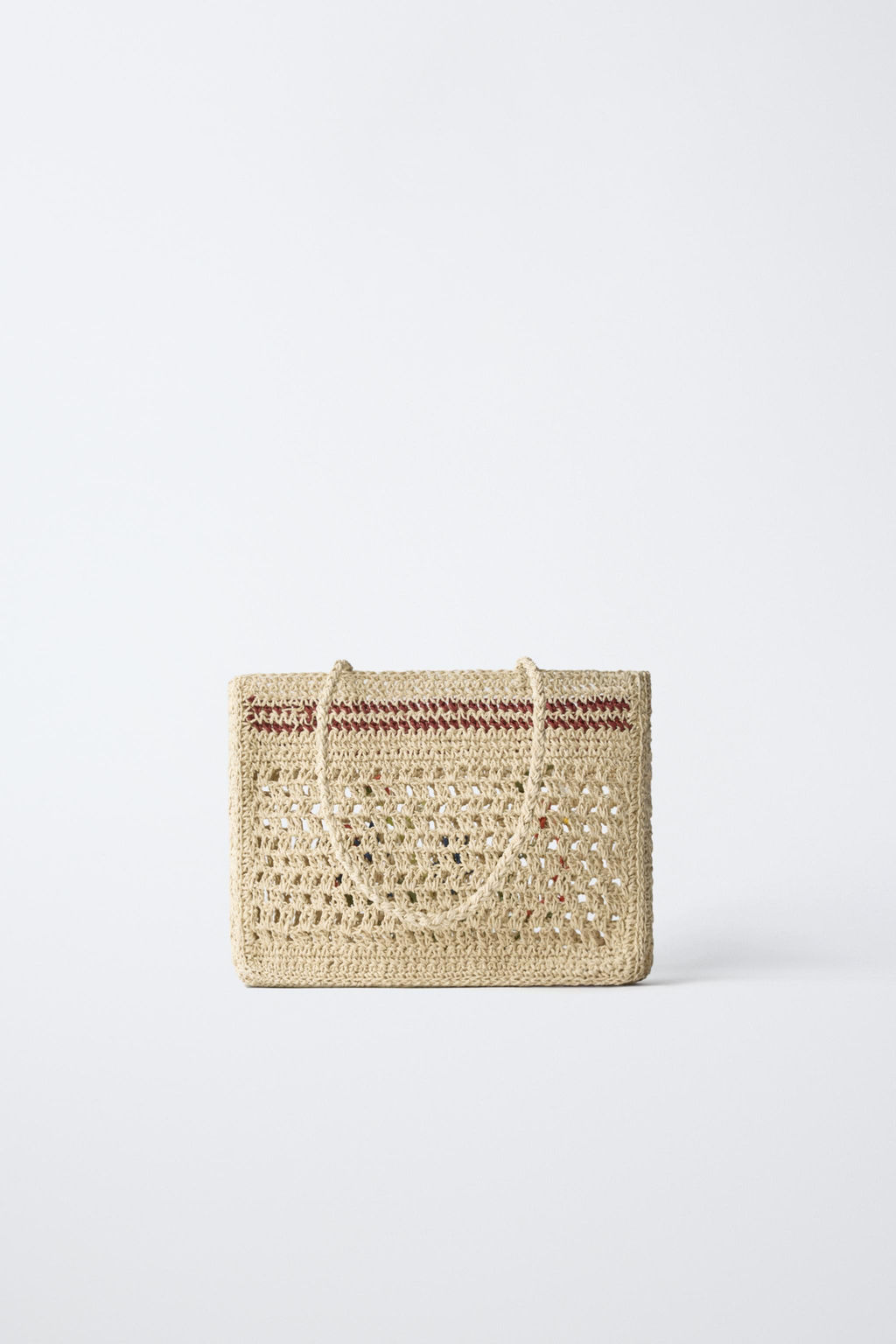 SHOPPER RAFIA FLORES / Blanco Crudo - Zara фото 5