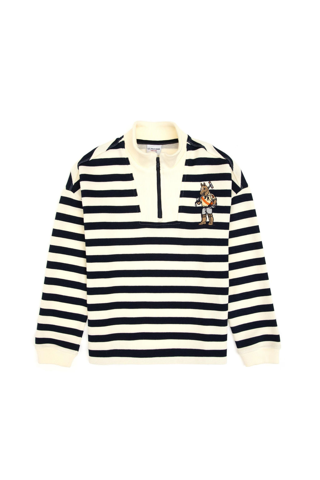 Erkek _ocuk Lacivert Yarm Fermuarl_ Sweatshirt - U.s. polo assn фото 2