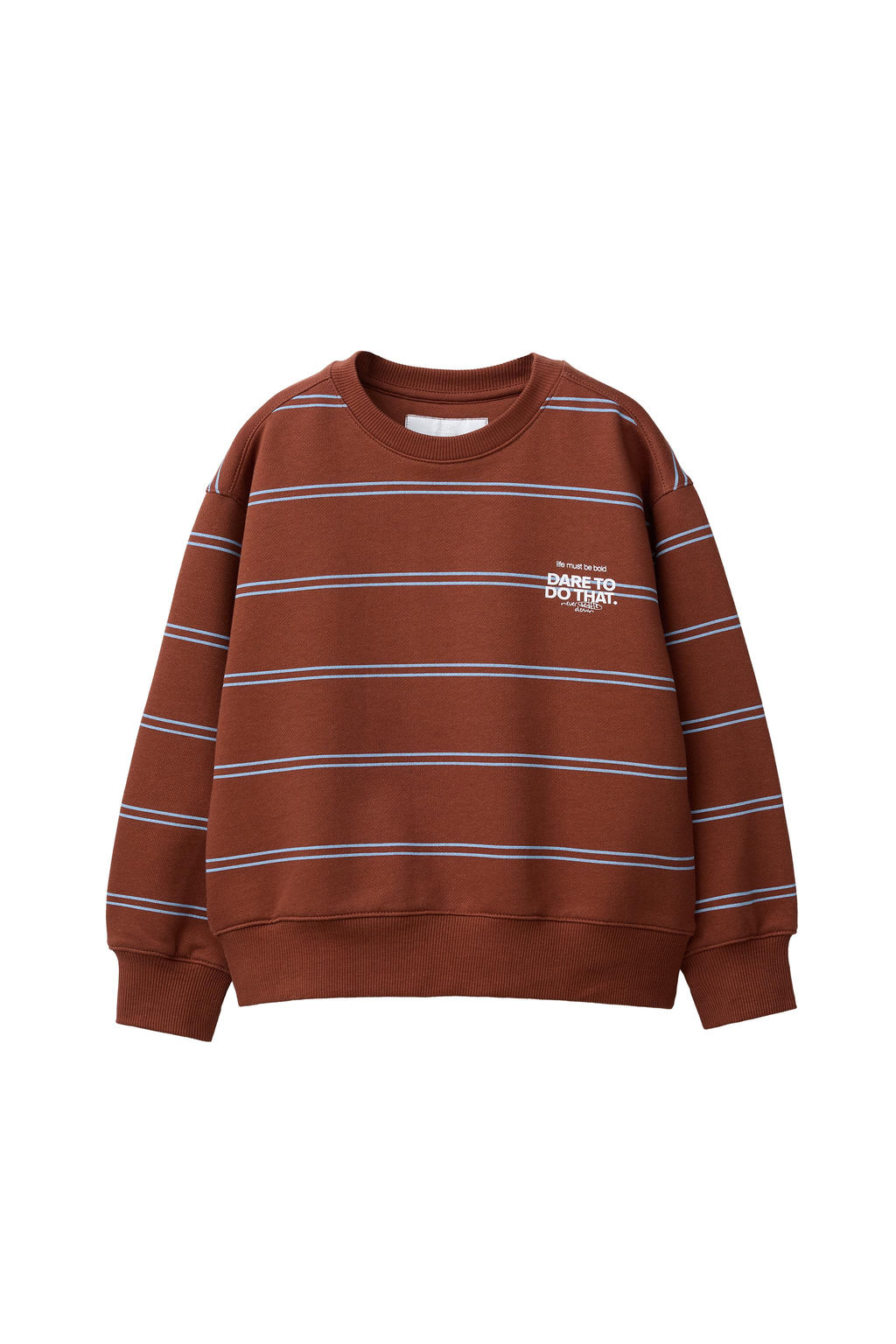 STRIPED SWEATSHIRT WITH SLOGAN - Zara фото 11