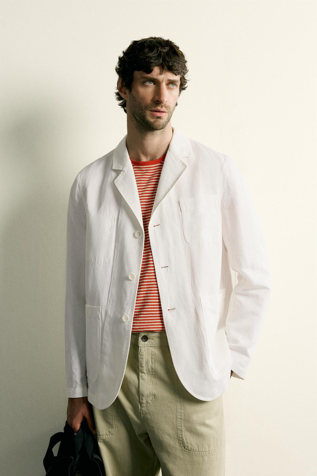 SOBRECAMISA REGULAR FIT BOLSILLOS / Blanco - Zara фото 2