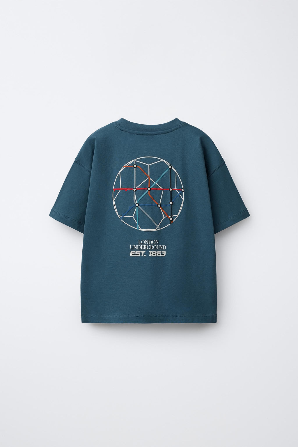CAMISETA ESTAMPADO UNDERGROUND LONDON  / Azul - Zara фото 2