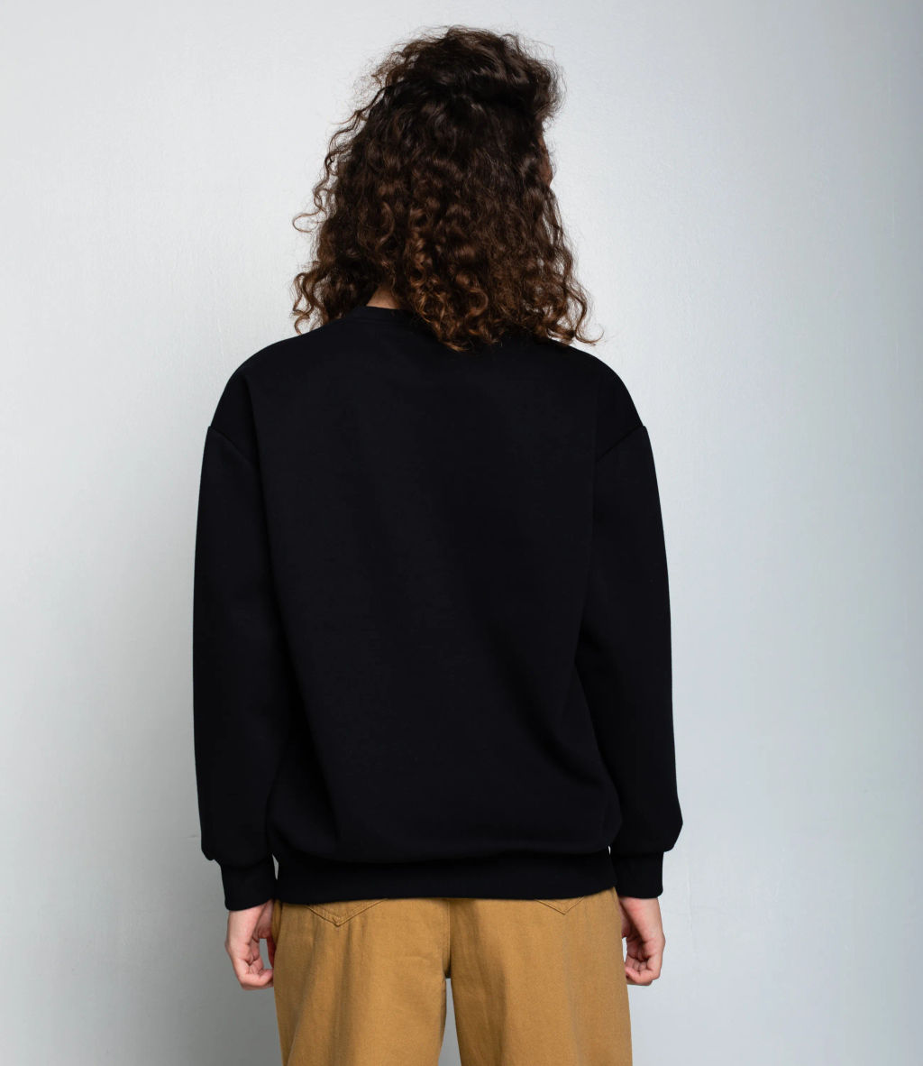 Свитшот #КТ1709, чёрный