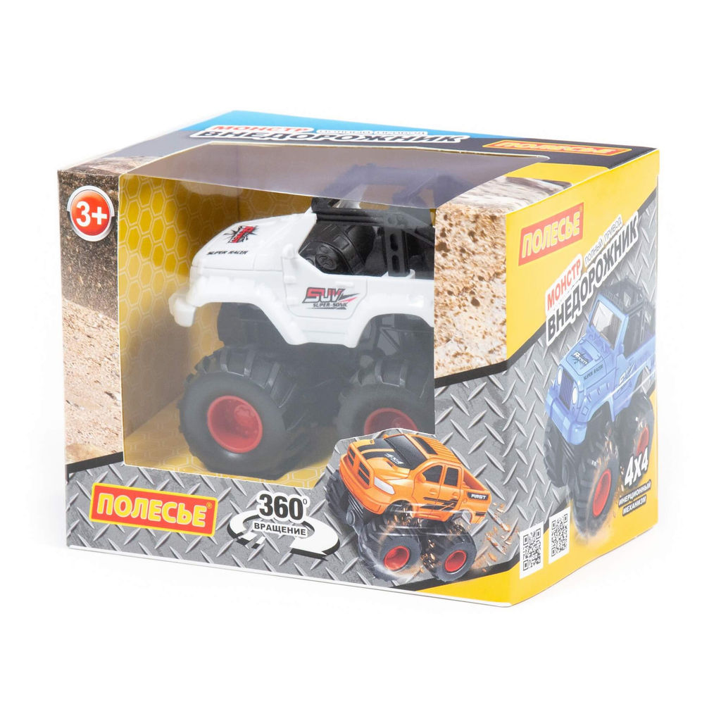 Монстр ВНЕДОРОЖНИК - Джип-сафари, автомобиль инерционный (в коробке) - Полесье фото 13