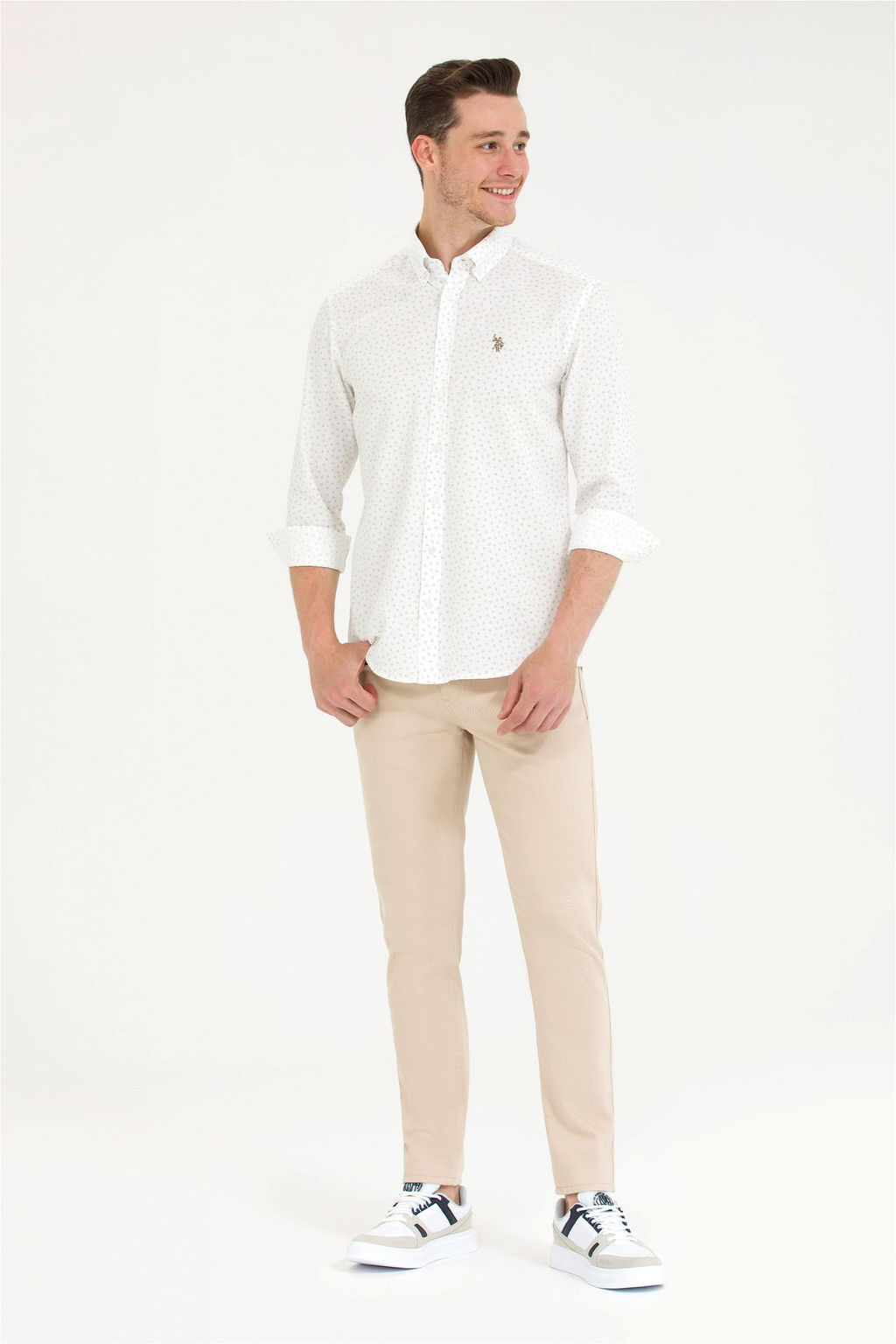 U. S. Polo Assn / Мужские бежевые джинсовые брюки