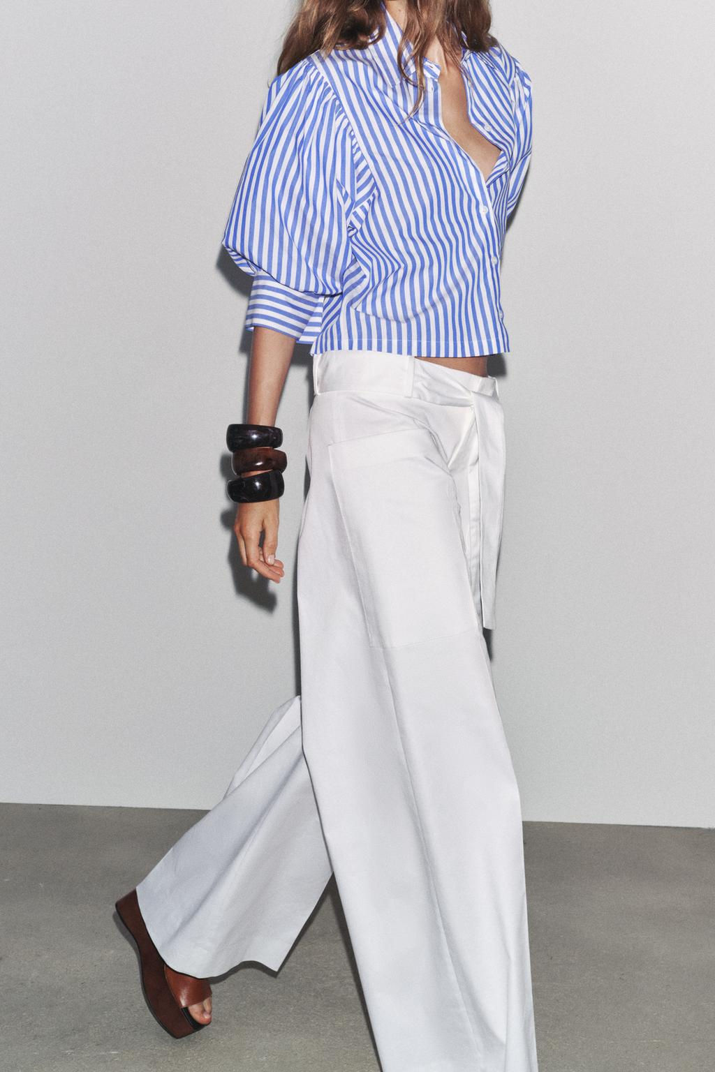 ZW COLLECTION POPLIN SHIRT - Zara фото 3