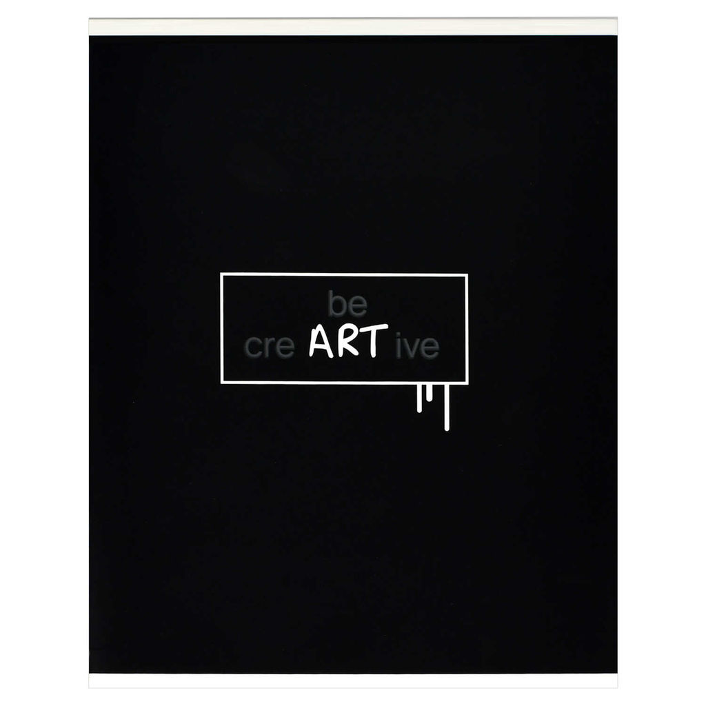 Тетрадь, 96 л, клетка, арт. 70418/ 12 БУДЬ ТВОРЦОМ /А5+, обложка - выборочный УФ-лак, мелованный ка