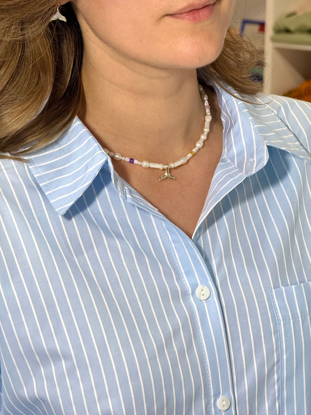 Рубашка женская Blue Stripes - Captain's mate фото 5