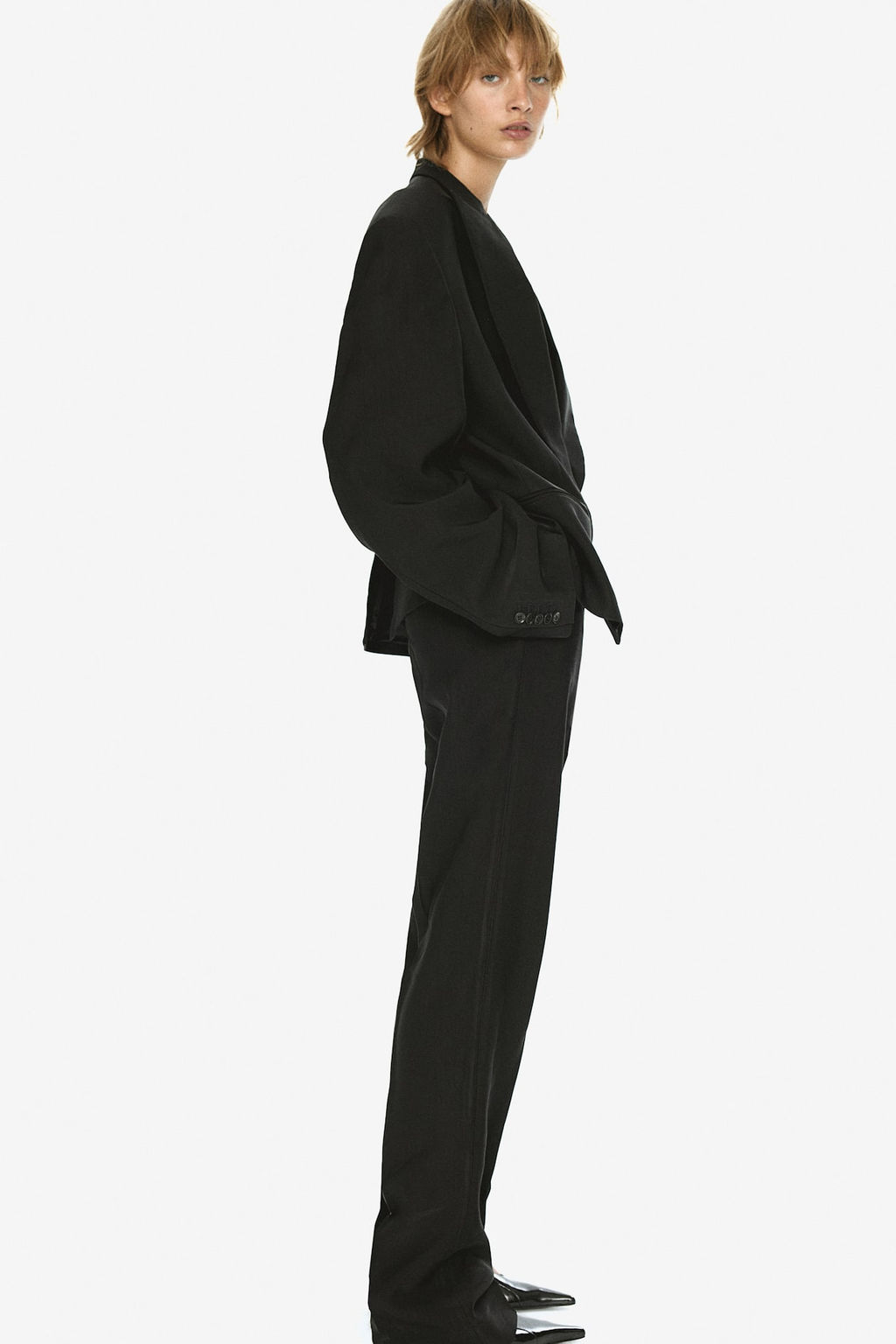 Pantalon sastre en mezcla de lino - H&m фото 4