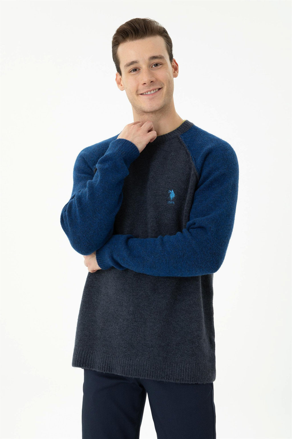 U. S. Polo Assn Мужской темно-синий свитер - U.s. polo assn фото 2