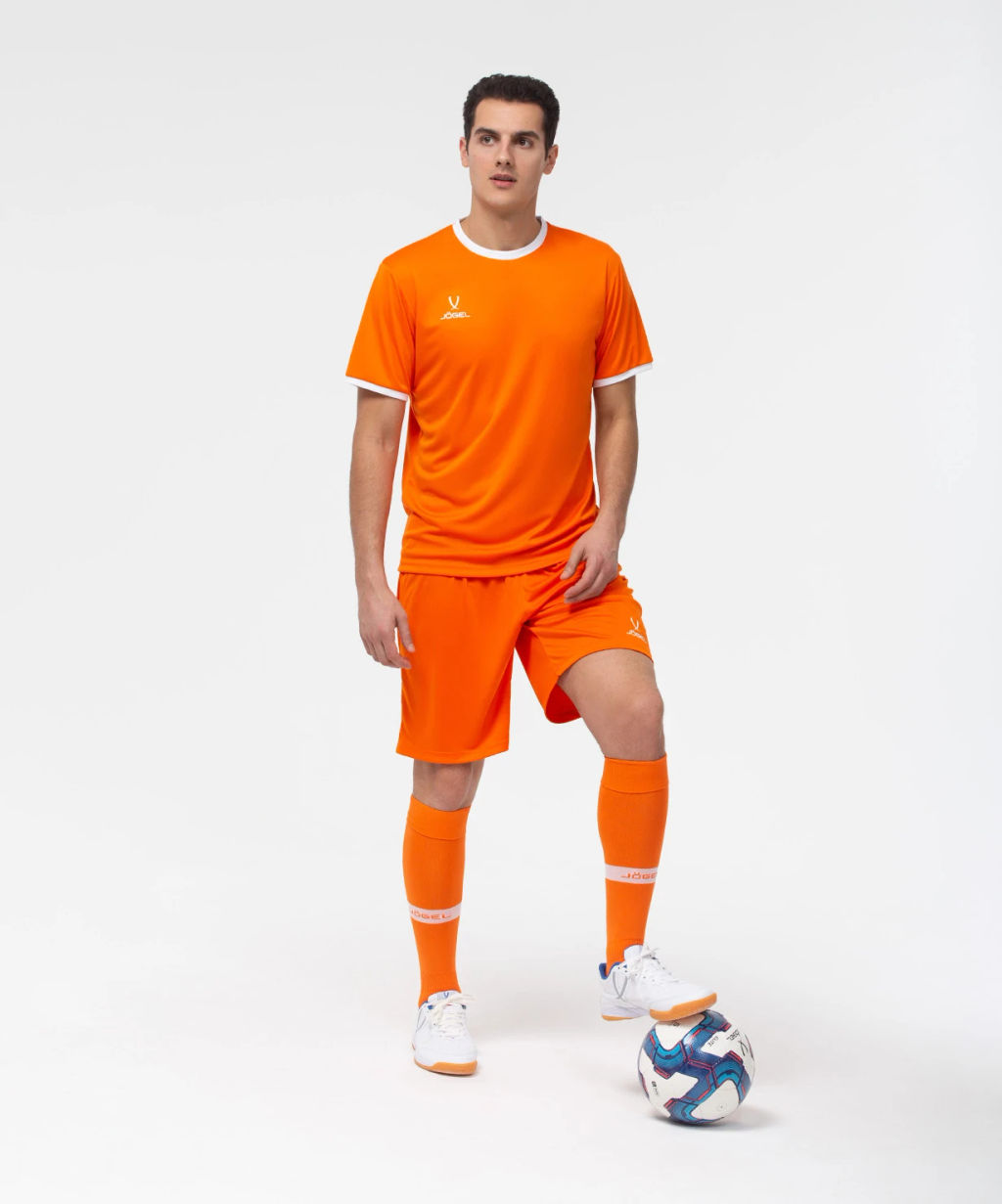 Шорты игровые JOGEL CAMP Classic Shorts, оранжевый/белый  фото 5