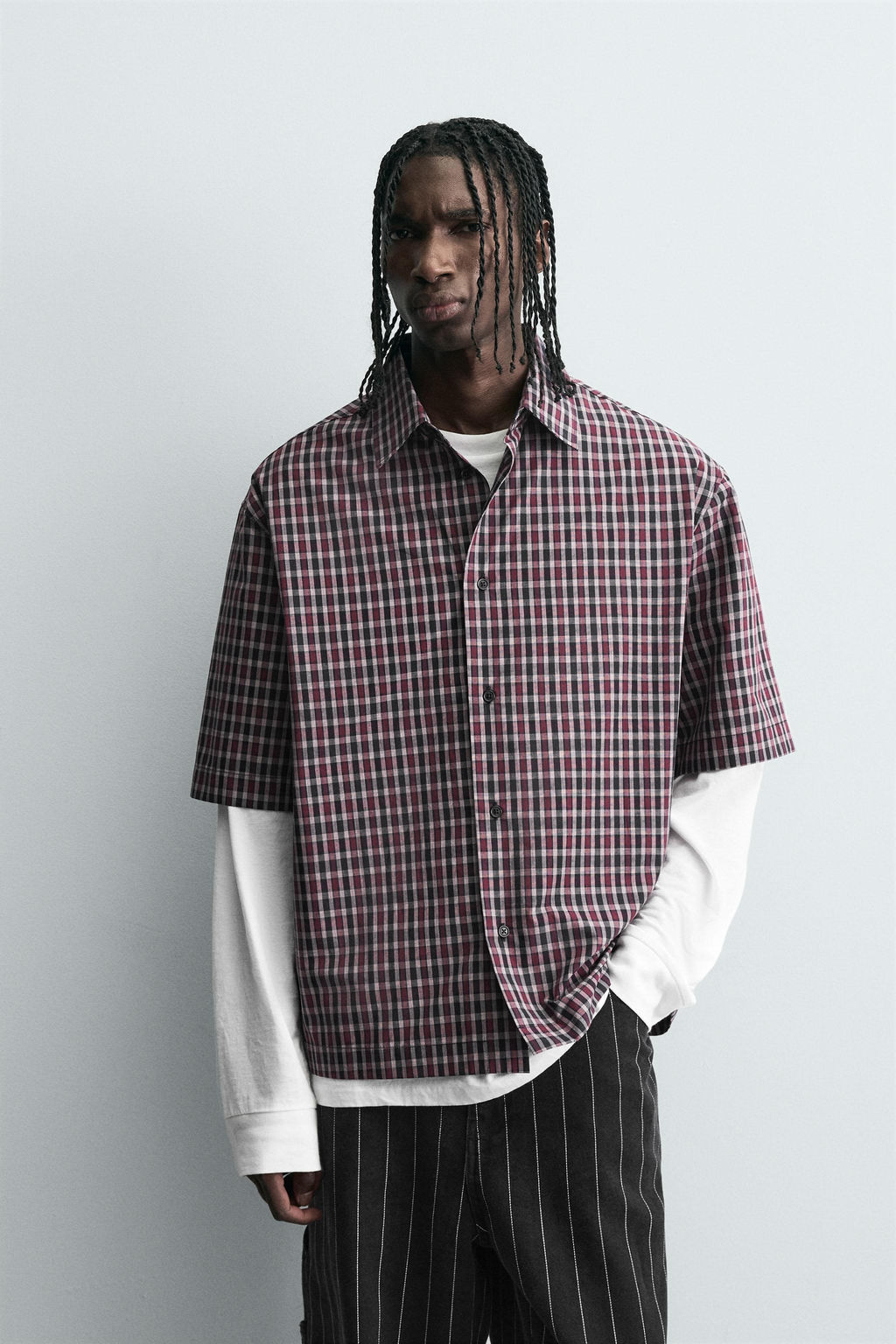 EMBROIDERED CHECK SHIRT - Zara фото 2