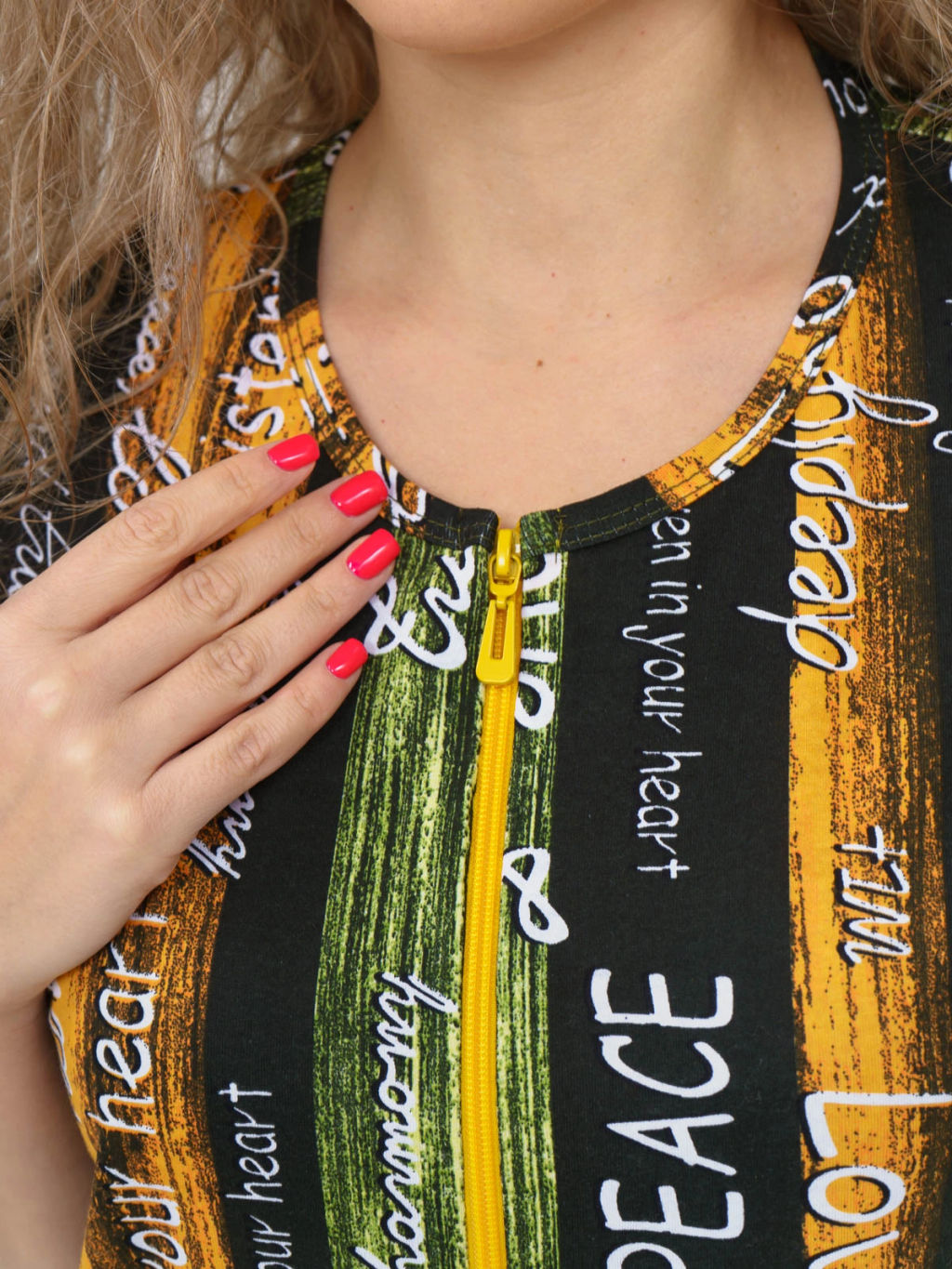 Халат женский, цвет зеленый