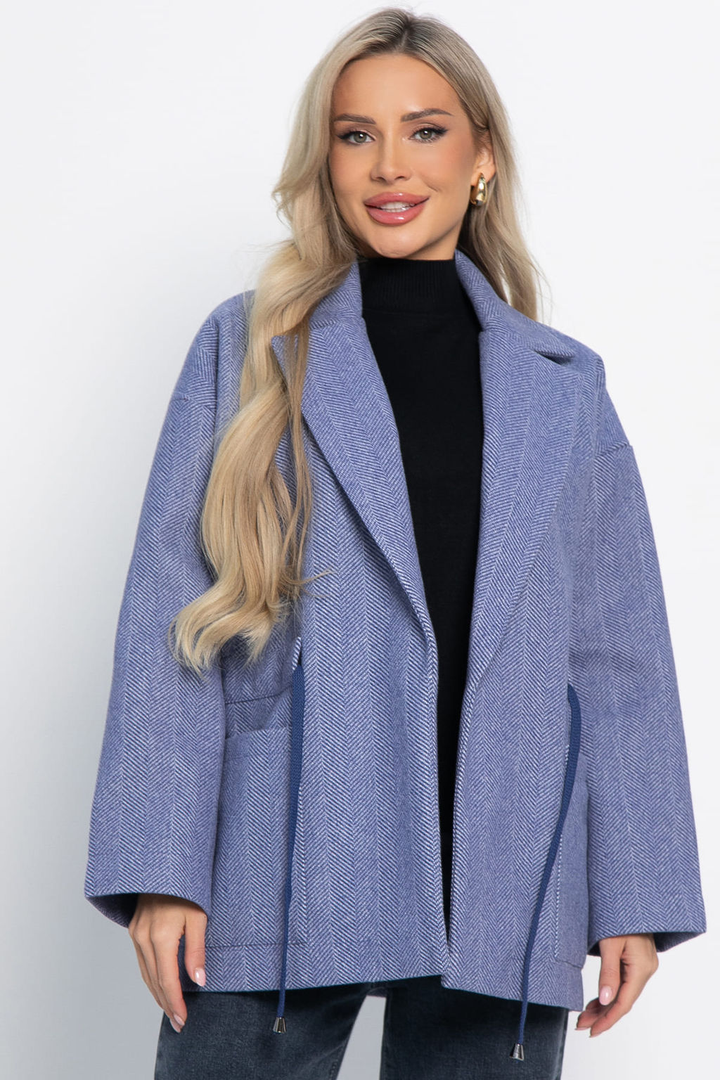 Пальто-пиджак (ткань: драп) - Lt collection фото 88