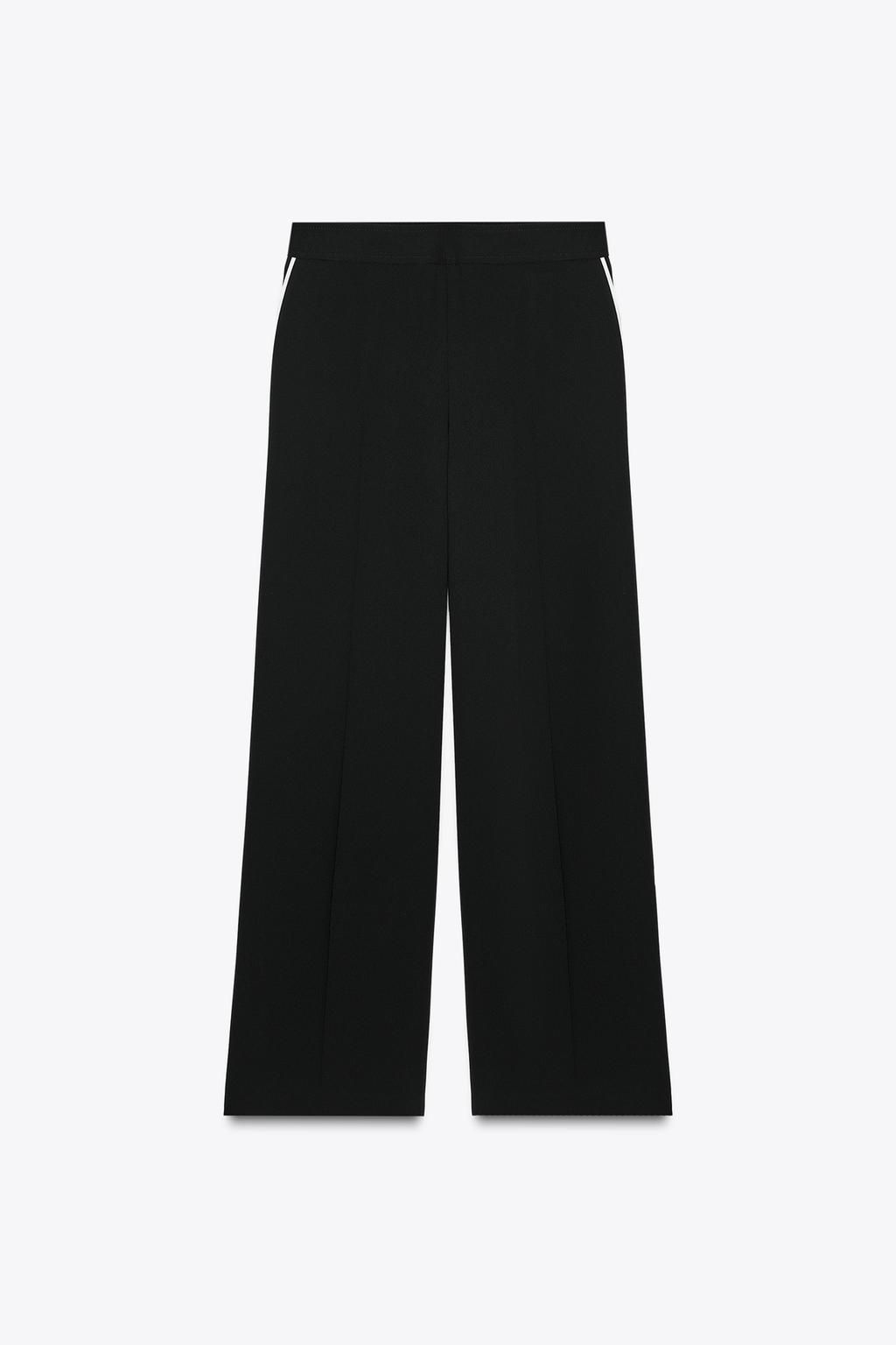 CONTRAST TRIM TROUSERS - Zara фото 9
