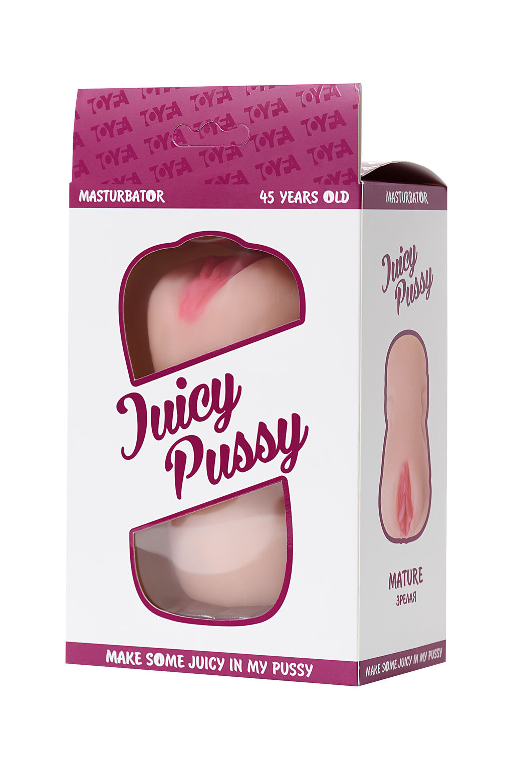 Мастурбатор реалистичный Juicy Pussy by TOYFA Mature 45 лет, TPR, телесный, 14,5 см