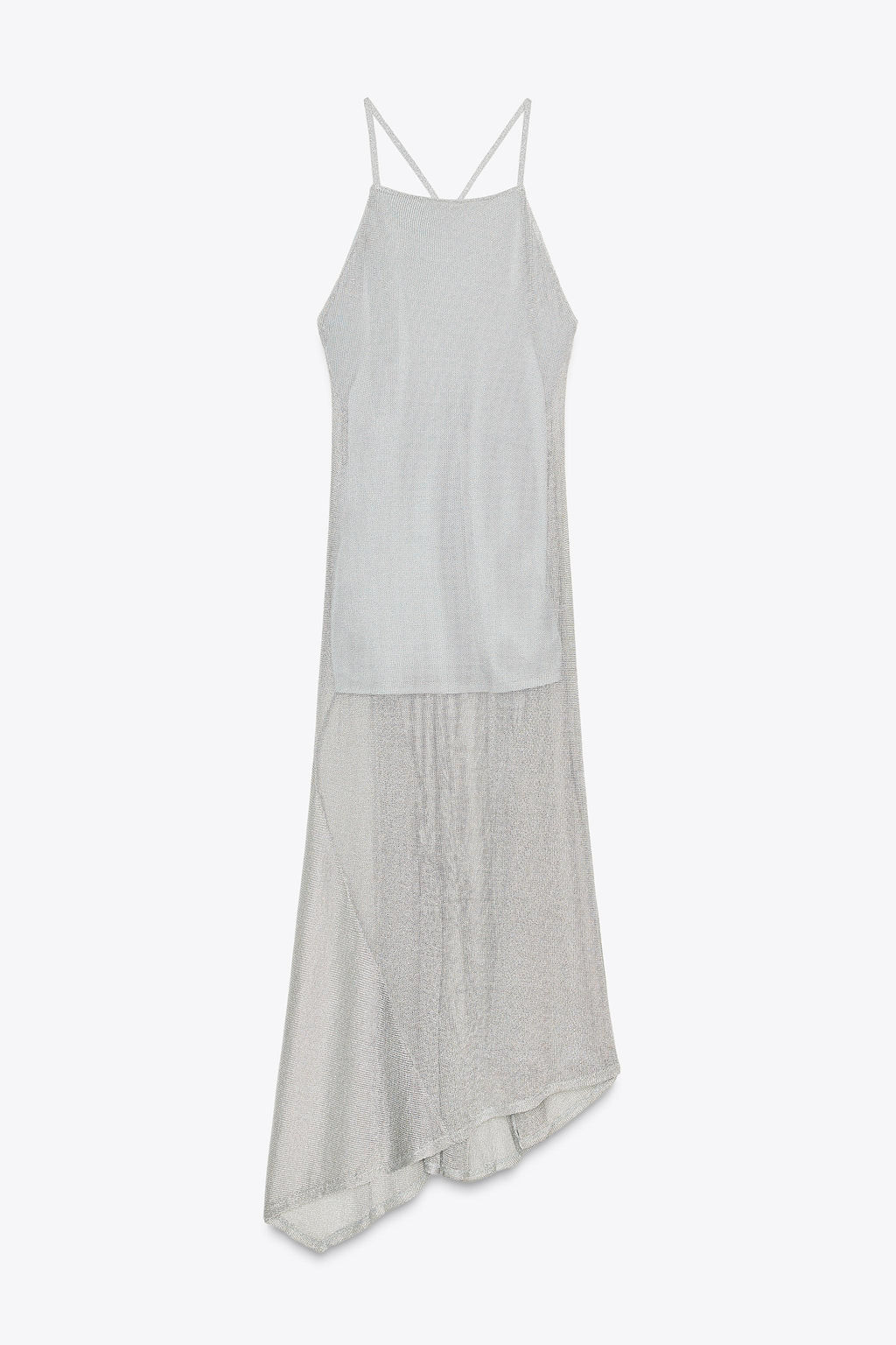 METALLIC THREAD MIDI DRESS - Zara фото 18