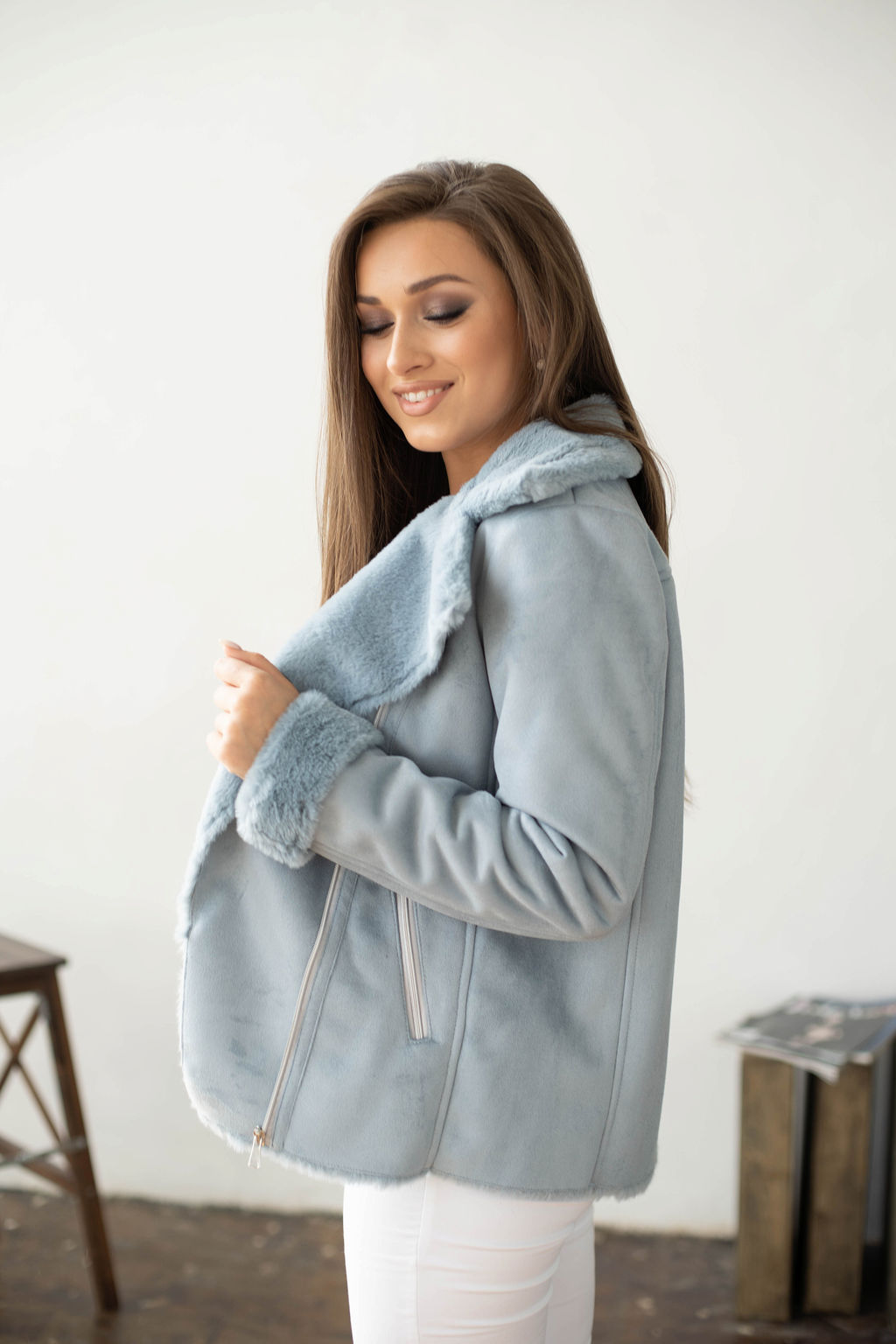 Дублёнка женская демисезонная 22560 (бежевый) - Kankan фото 10