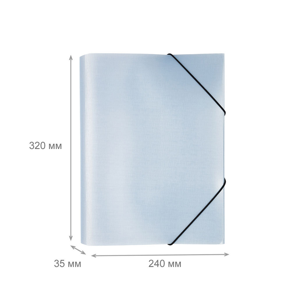 Expert Complete Trend ICEberries Папка на резинке A4 600 мкм 35 мм лён 1 шт. лёд EC210420074