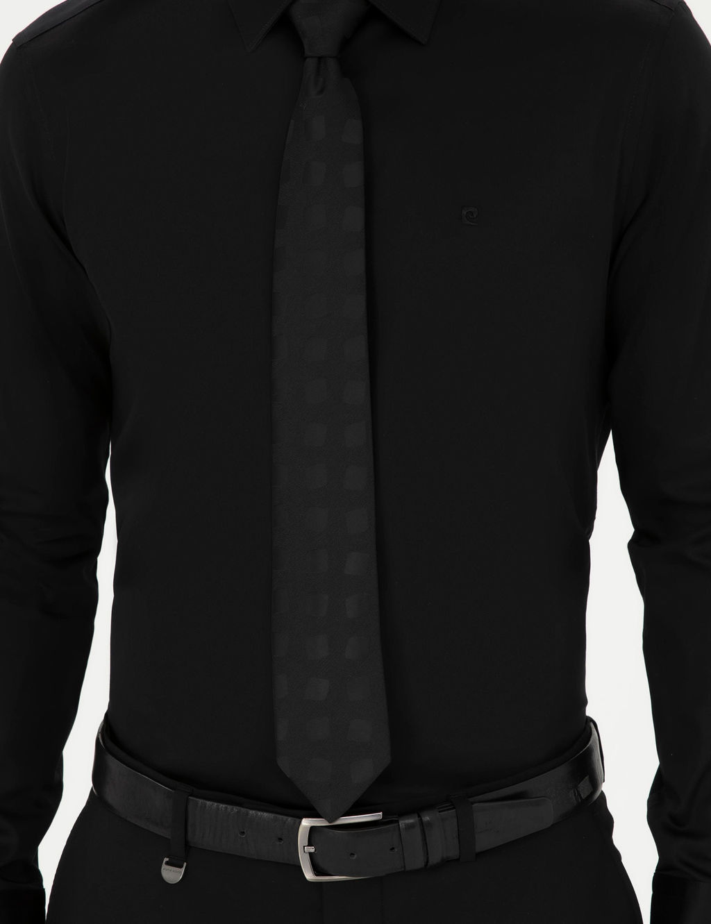 Siyah Slim Fit Uzun Kollu Basic G_mlek - Pierre cardin фото 13