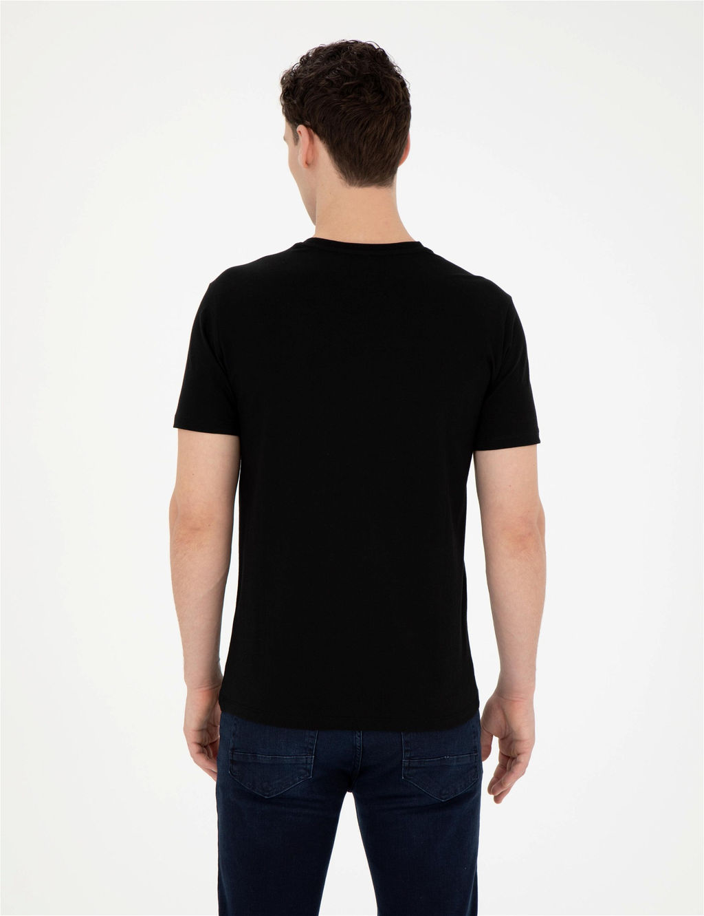 Siyah Slim Fit Ti__rt - Pierre cardin фото 5