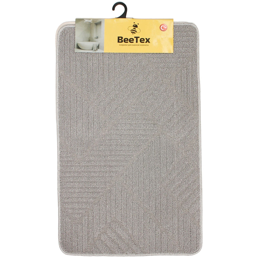 Комплект ковриков для ванной и туалета Bee Tex 55x90 + 45x55 серый МС 3-001