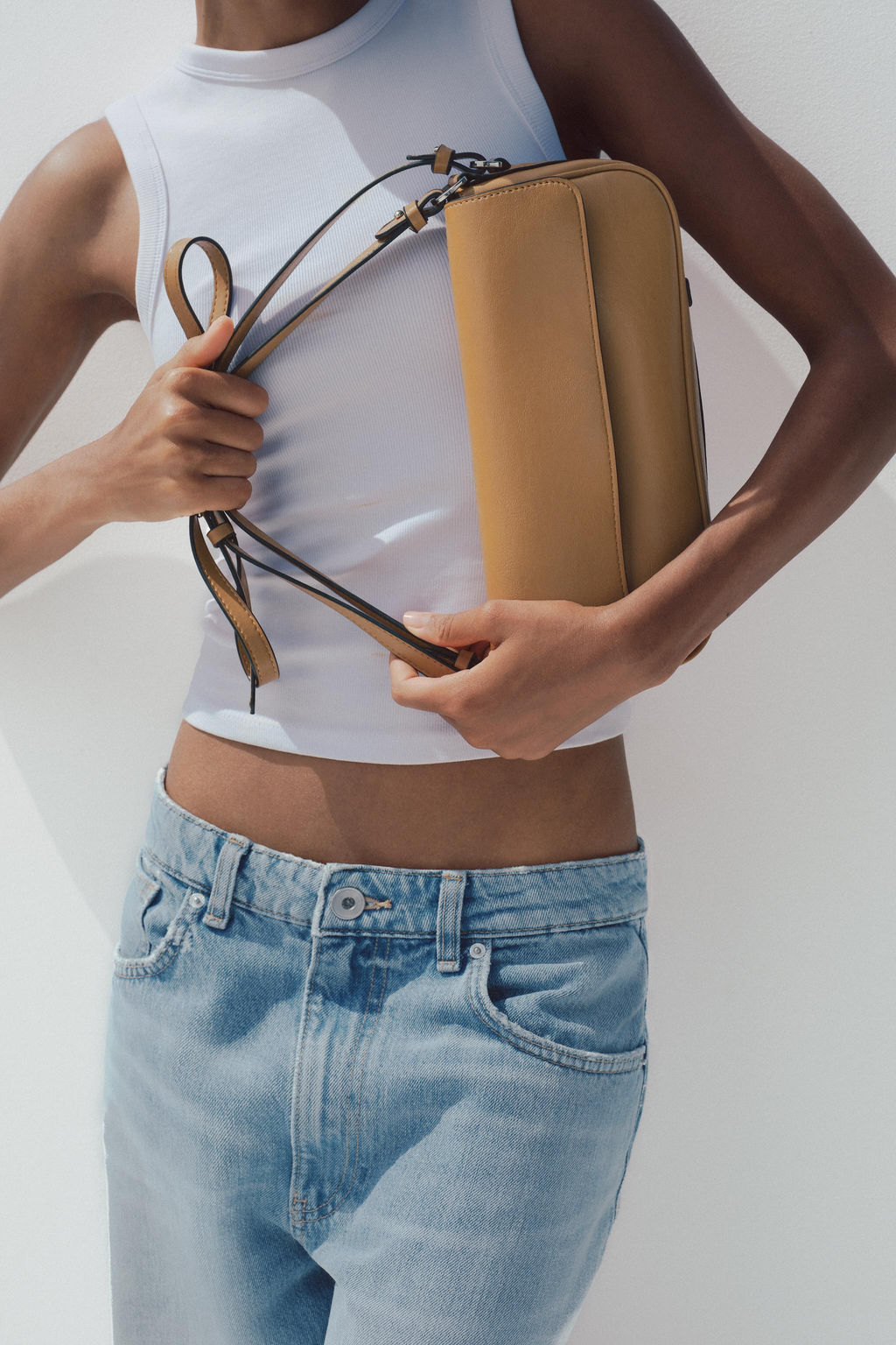 DOUBLE-HANDLE CROSSBODY BAG - Zara фото 8