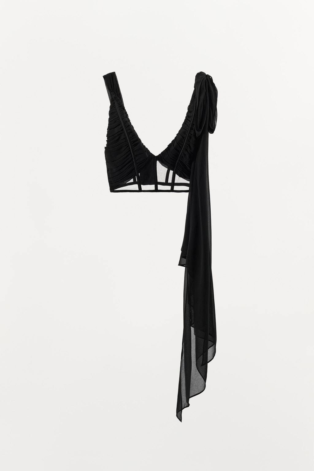 DRAPED COMBINED CORSET TOP - Zara фото 5