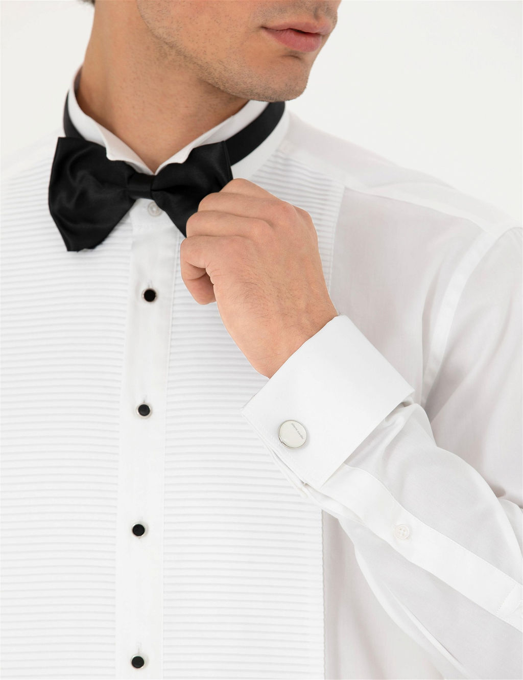 Beyaz Slim Fit Smokin G_mlek - Pierre cardin фото 7