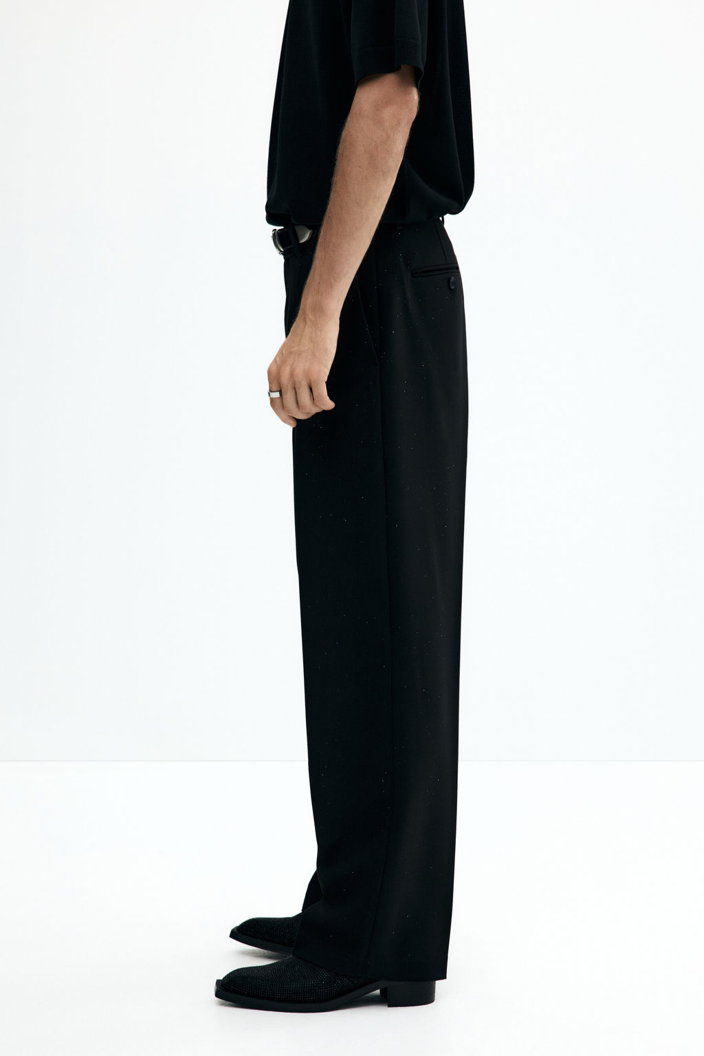 Pantal?n sastre con brillo Loose Fit - H&m фото 5