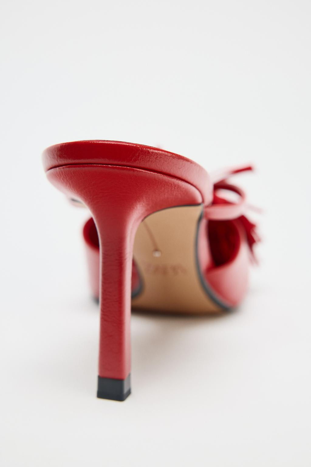 FRINGED HIGH-HEEL SANDALS - Zara фото 6