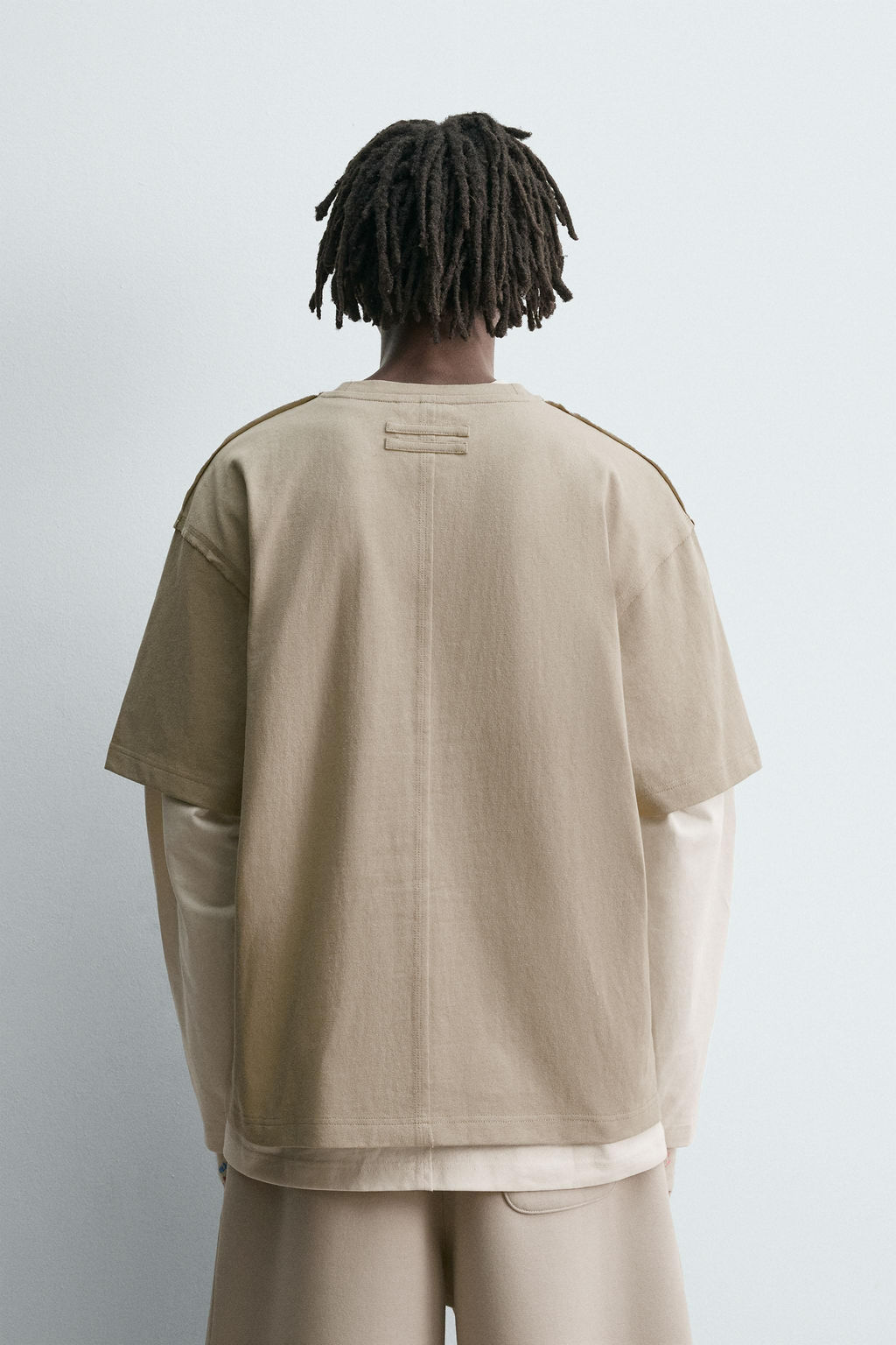 HEAVYWEIGHT REVERSE-EFFECT T-SHIRT - Zara фото 3