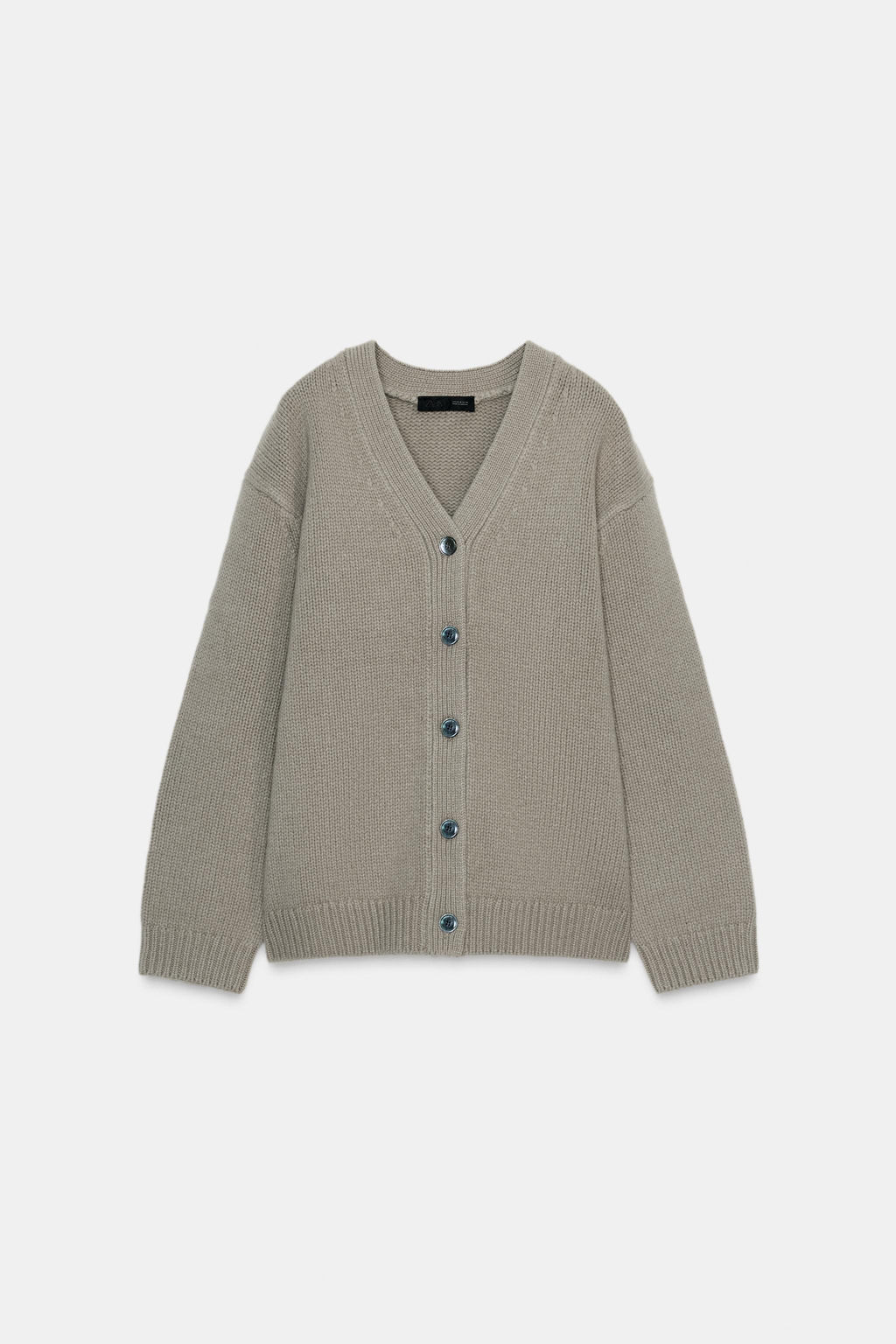 100% WOOL CARDIGAN WITH V-NECK - Zara фото 4