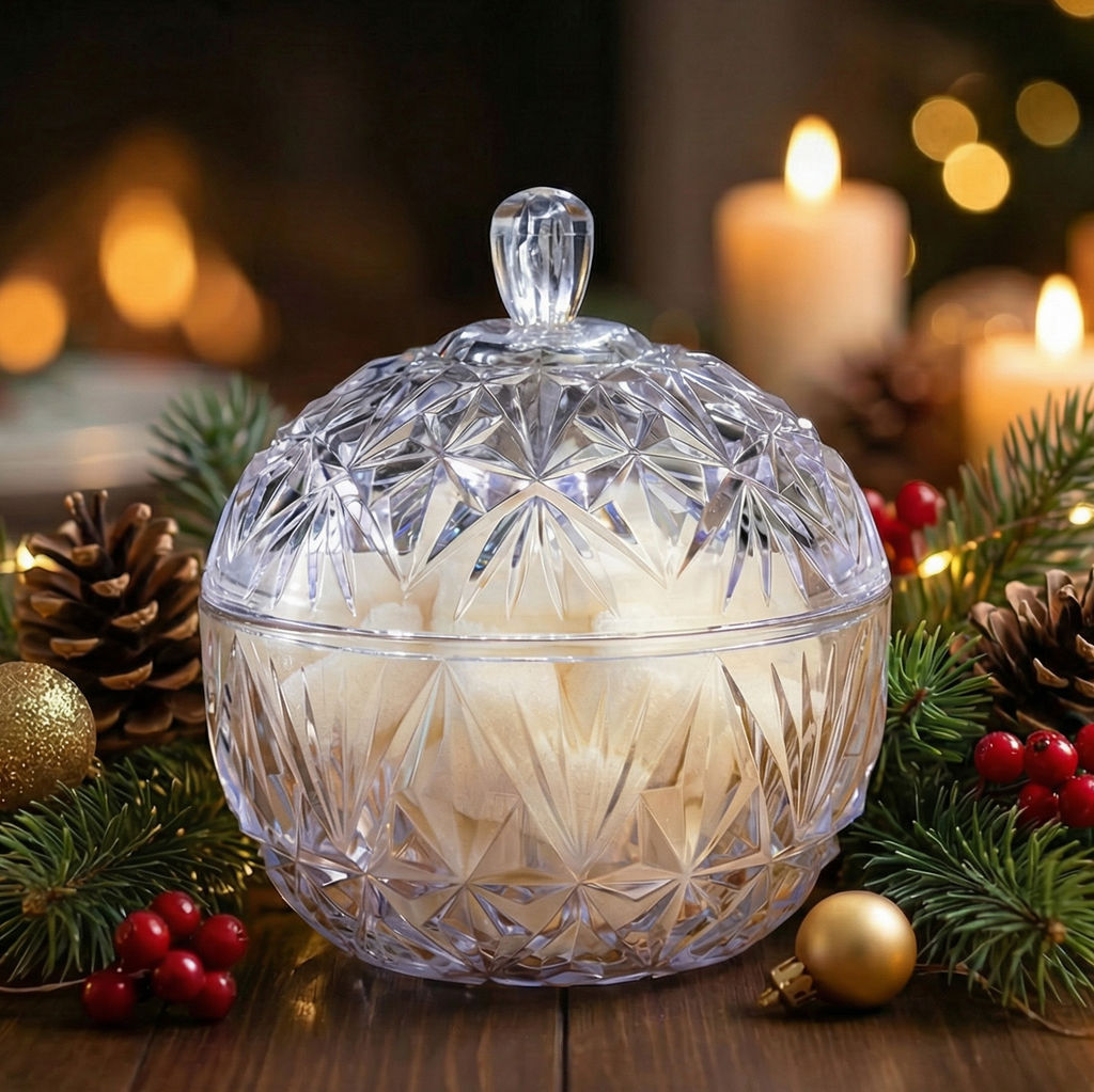 Цена за 2 шт. Сахарница "Шарм" 0,35л (с крышкой) М7333 прозрачная